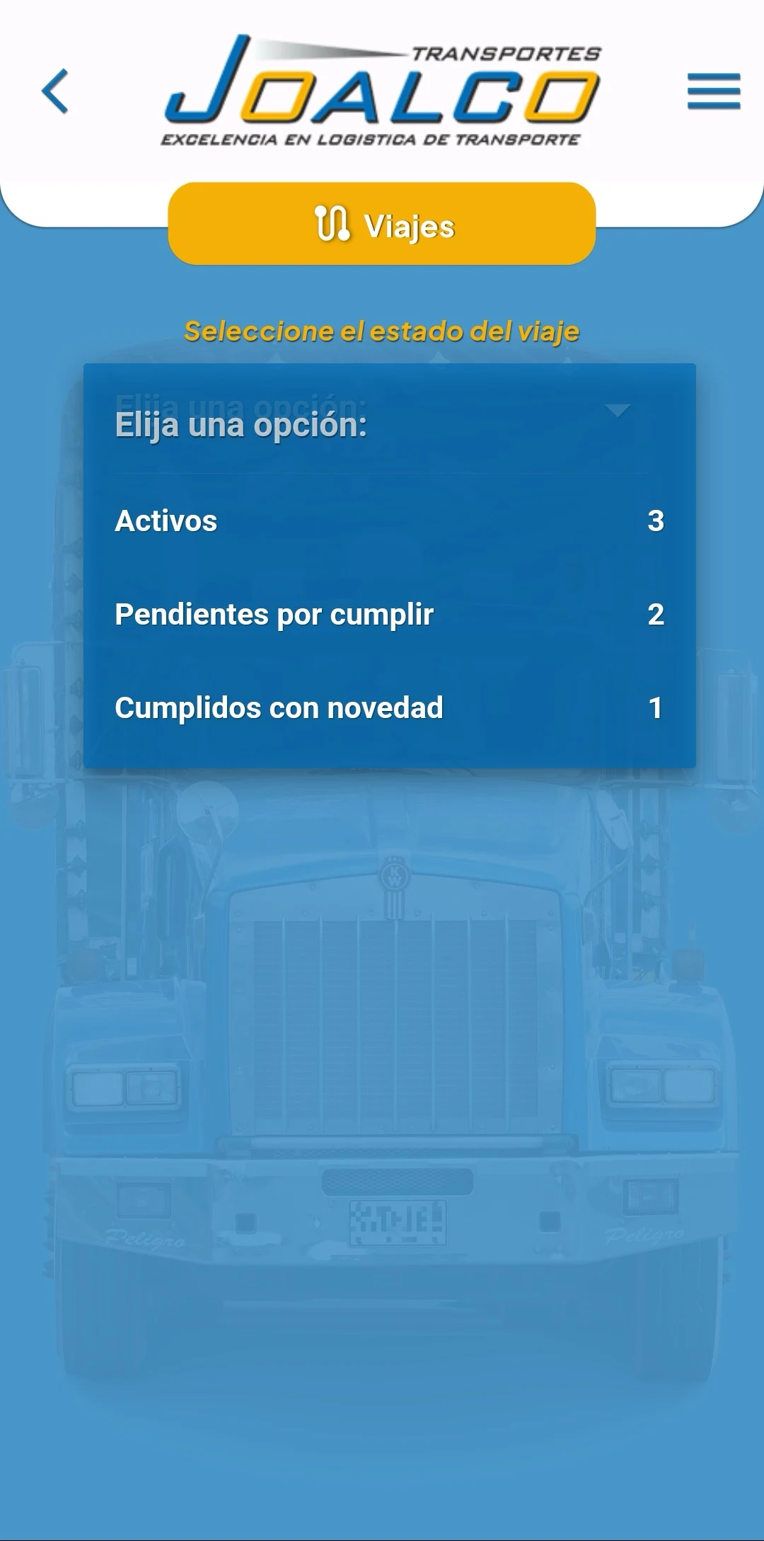 Transportes Joalco S.A. screenshot